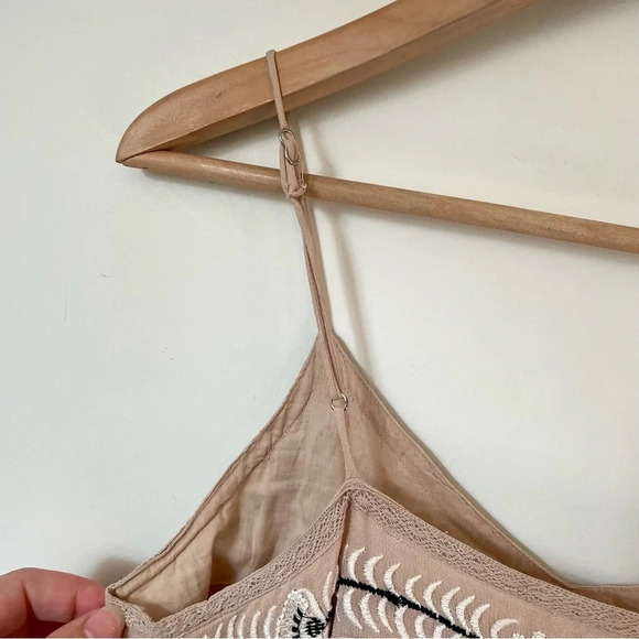 Anthropologie Maeve Embroidered Slip  Dress Extra Small - Picture 9 of 12